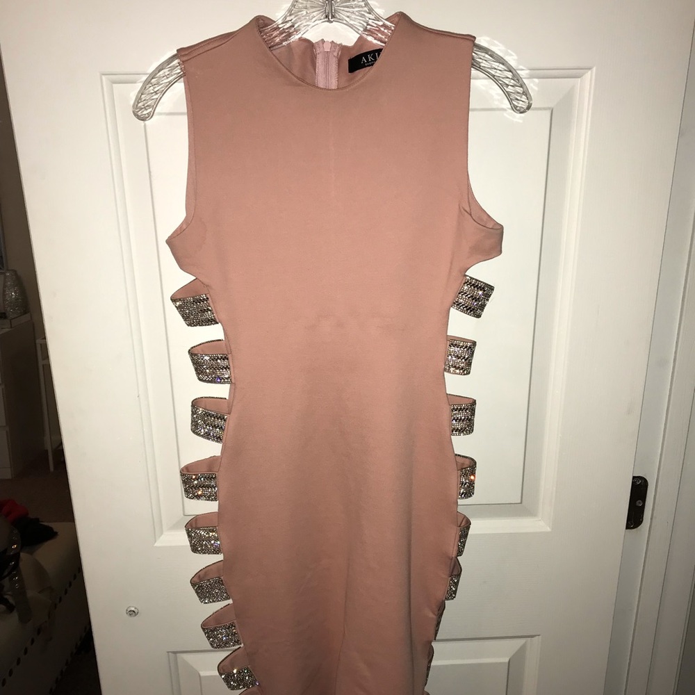 Blush party dress